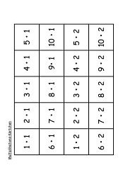 33 Suchergebnisse 12 Arbeitsblatter 1x1 Spiel 28 Arbeitsblatter Rechenpuzzle 1x1 1 Arbeitsblatt Das Kleine Und GroaÃ¿e 1x1 21 Arbeitsblatter Das 1x1 Begreifen 13 Arbeitsblatter Anlegespiel Das Kleine 1x1 2 Arbeitsblatter 1x1 Mensch A Rgere Dich Nicht